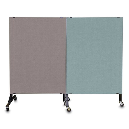United Visual Products Enclosed Corkboard, 3 Door, 96"x48", 4" Fra UV3427-BLACK-BLACK